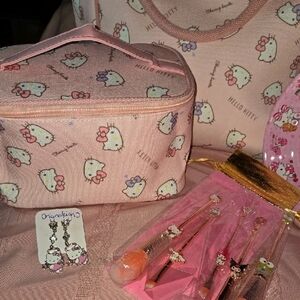 Hello Kitty Pink and Cream Bag Set